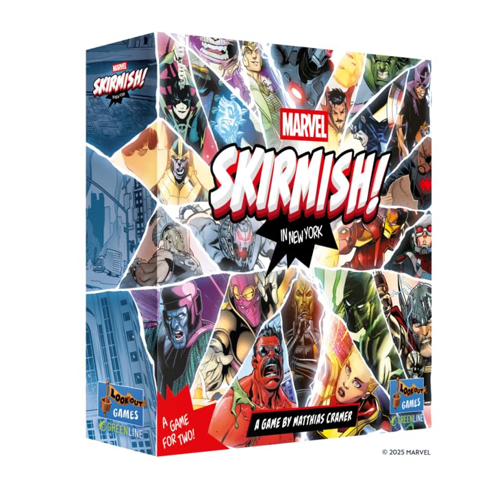 Asmodee | Marvel Skirmish In New York | Board Game | Ages 10+ | 2 Players | 30 Minutes Playing Time