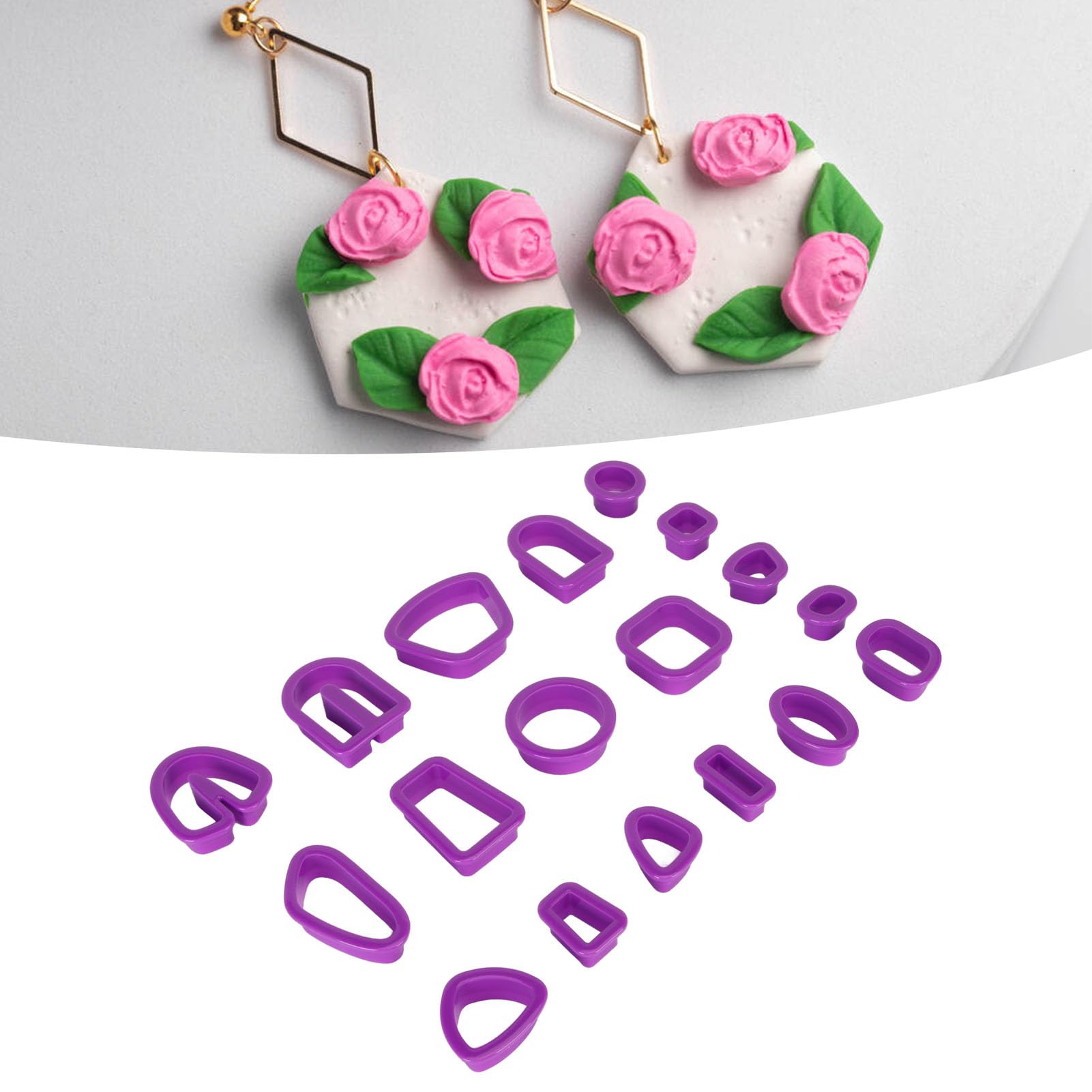 Kit 142 Pièces MWOOT Pour Bijoux En Pâte Polymère - Emporte-Pièces, Crochets Et Accessoires - DIY