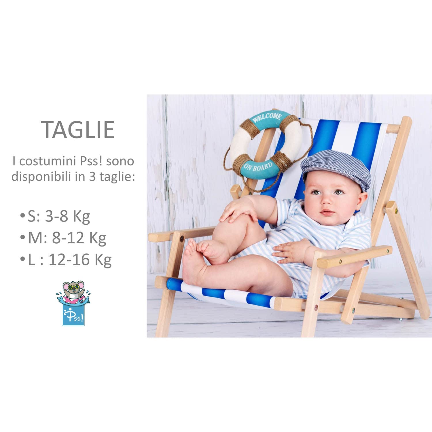 Pannolino per Bambini Sailboat Riutilizzabile Impermeabile Taglia L 3-8 kg Unisex