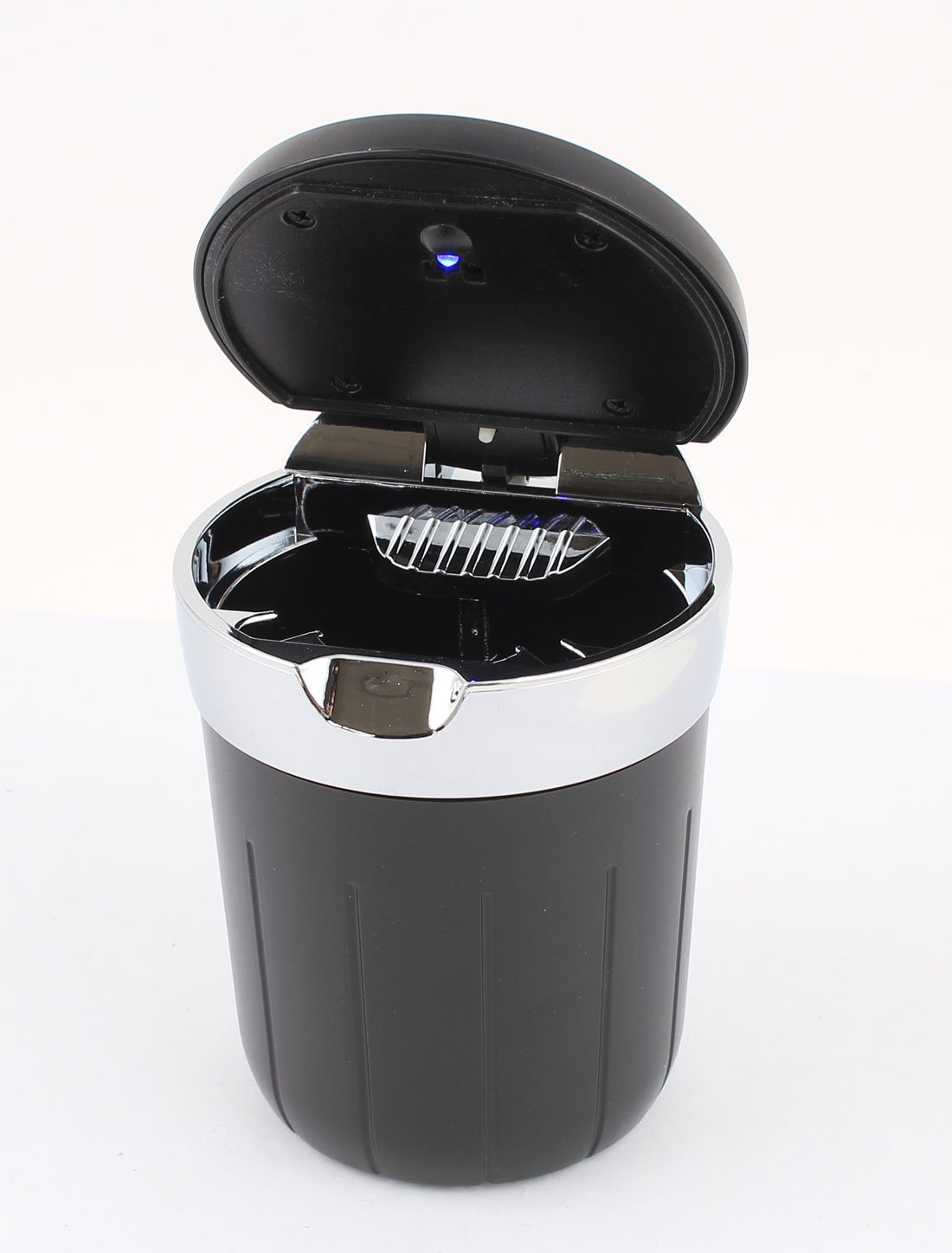 uxcell Black Plastic Cigarette Ashtray Smokeless Cylinder Cup Holder for Auto