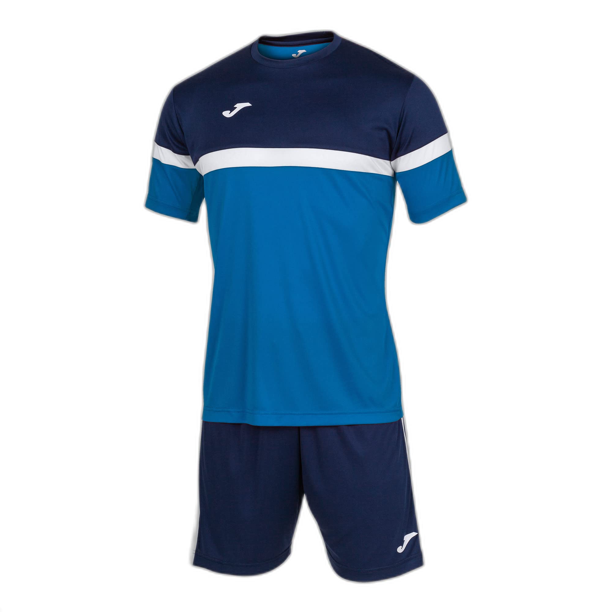 Joma Danubio Conjunto de Fútbol Camiseta y Pantalones Cortos, Hombre, Azul (Royal/Navy Blue), S