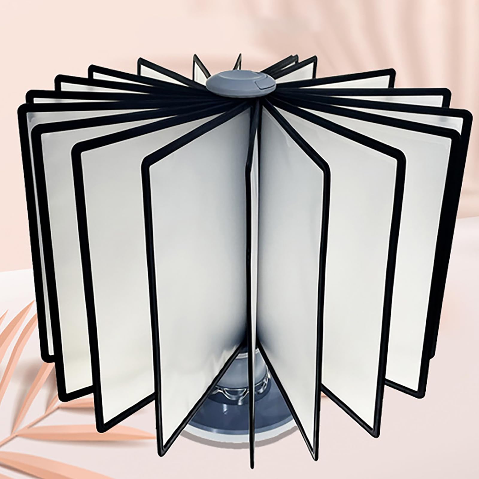 Porta documenti rotante colorato con tasche, perfetto per impiegati, studenti e insegnanti, migliora l'efficienza dello spazio di lavoro