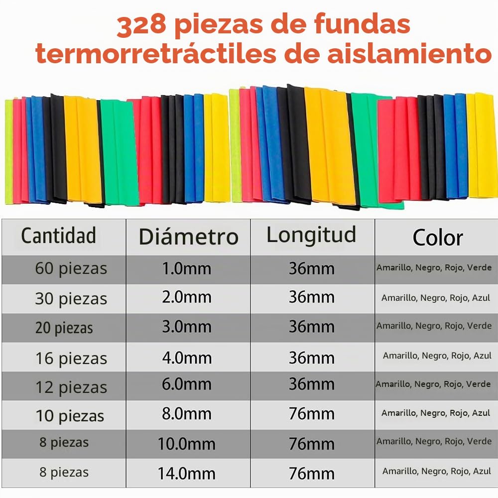 mizikuu Mini Pistola de Calor, 200 ℃ Pistola de Aire Caliente con 328 Tubo Termorretráctil Pistola Térmica para Manualidades, Gofrado, Encogimiento de Calor, Secado de Tinta