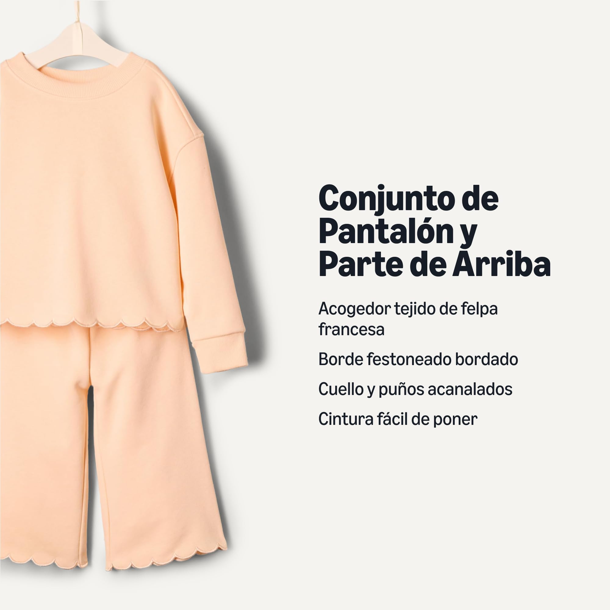 Amazon Essentials Bebé-Niñas Conjunto de Pantalón y Sudadera de Felpa Francesa
