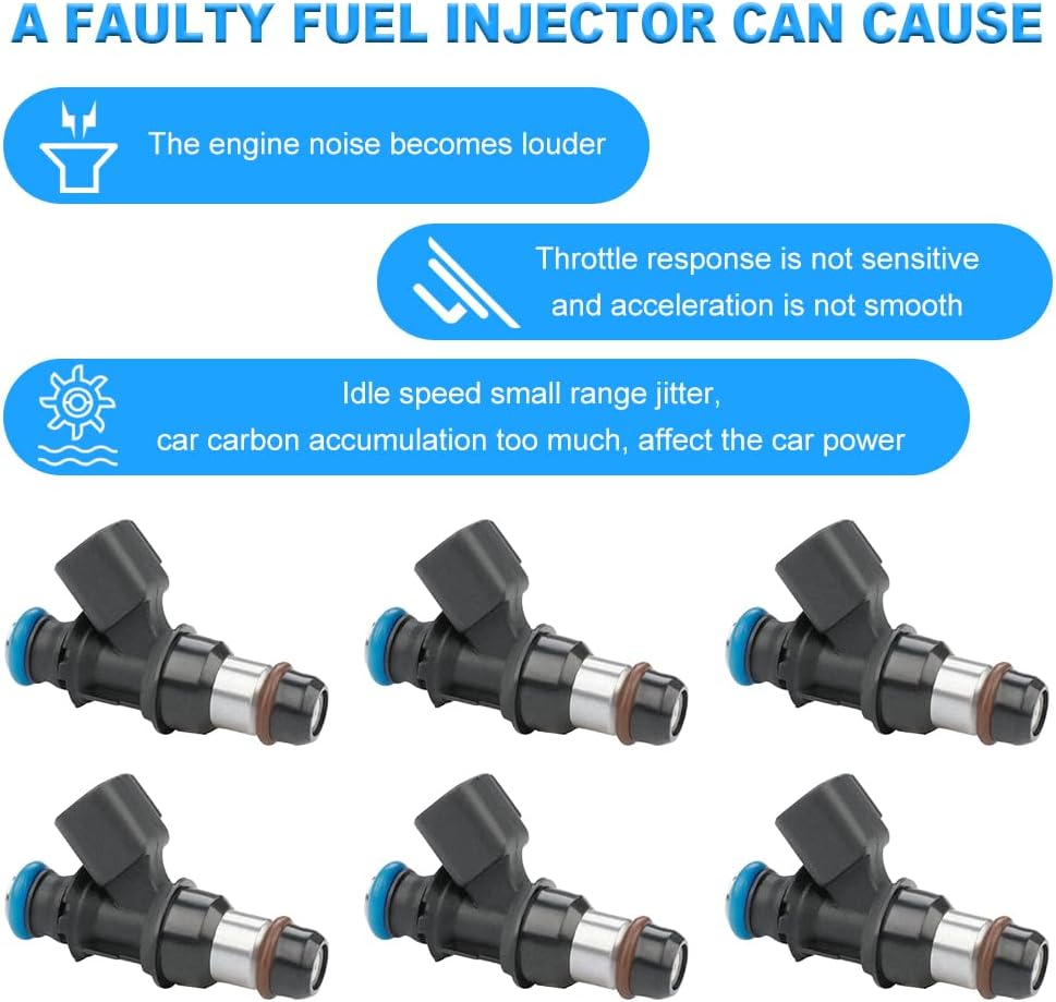 JDMON Fuel Injectors Compatible with Buick Allure, LaCrosse, Lucerne, 2005-2009,Pontiac Grand Prix 2004-2008 V6 3.8L Replacement for FJ706 800-1694N 8001694N 28428452 FJ10575 MP-10661 MP10661 12576414