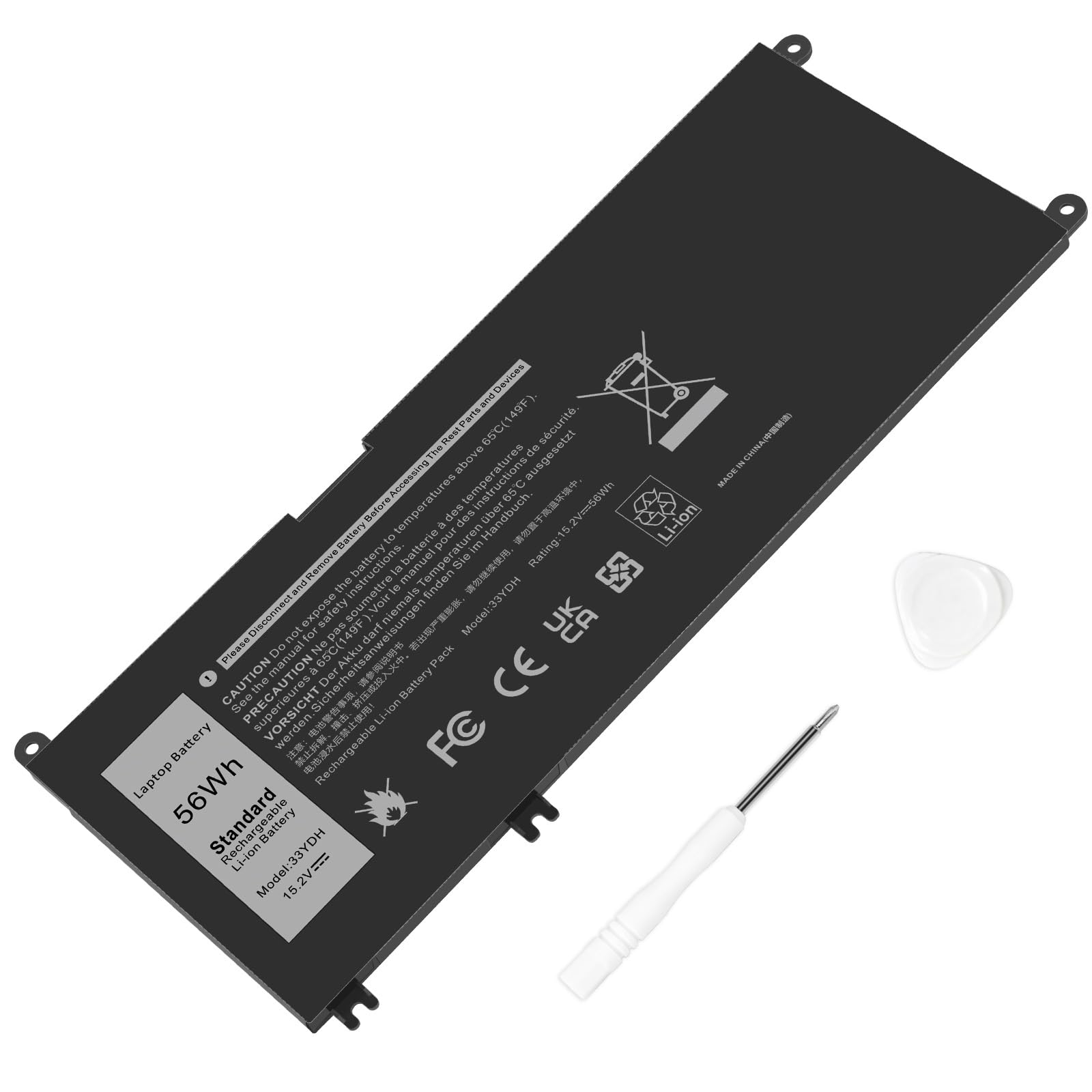 ASUNCELL 56WH 15.2V 33YDH Batteria per PC portatile Dell Inspiron 17 7000 15 7577 17 7773 17 7778 17 7779 2in1 17 7786 Series 33YDH PVHT1 W7NKD 81PF3 081PF3 3P30E. P30E001 DNCWSCB6106B