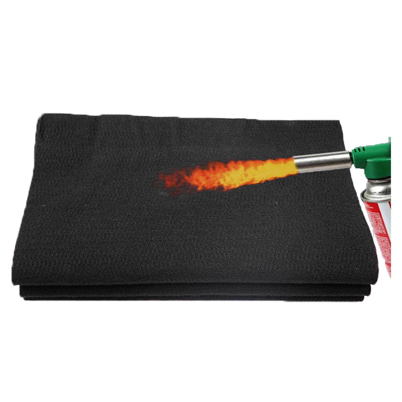 Manta de Soldadura Ignífuga,Fieltro de Carbono de Mantas Ignífuga Resistente al Calor hasta 1800 °F,Base Esterilla 6/10mm Escudo Térmico para Parrilla Soldadores Fontaneros,Thick 10mm,100x100cm