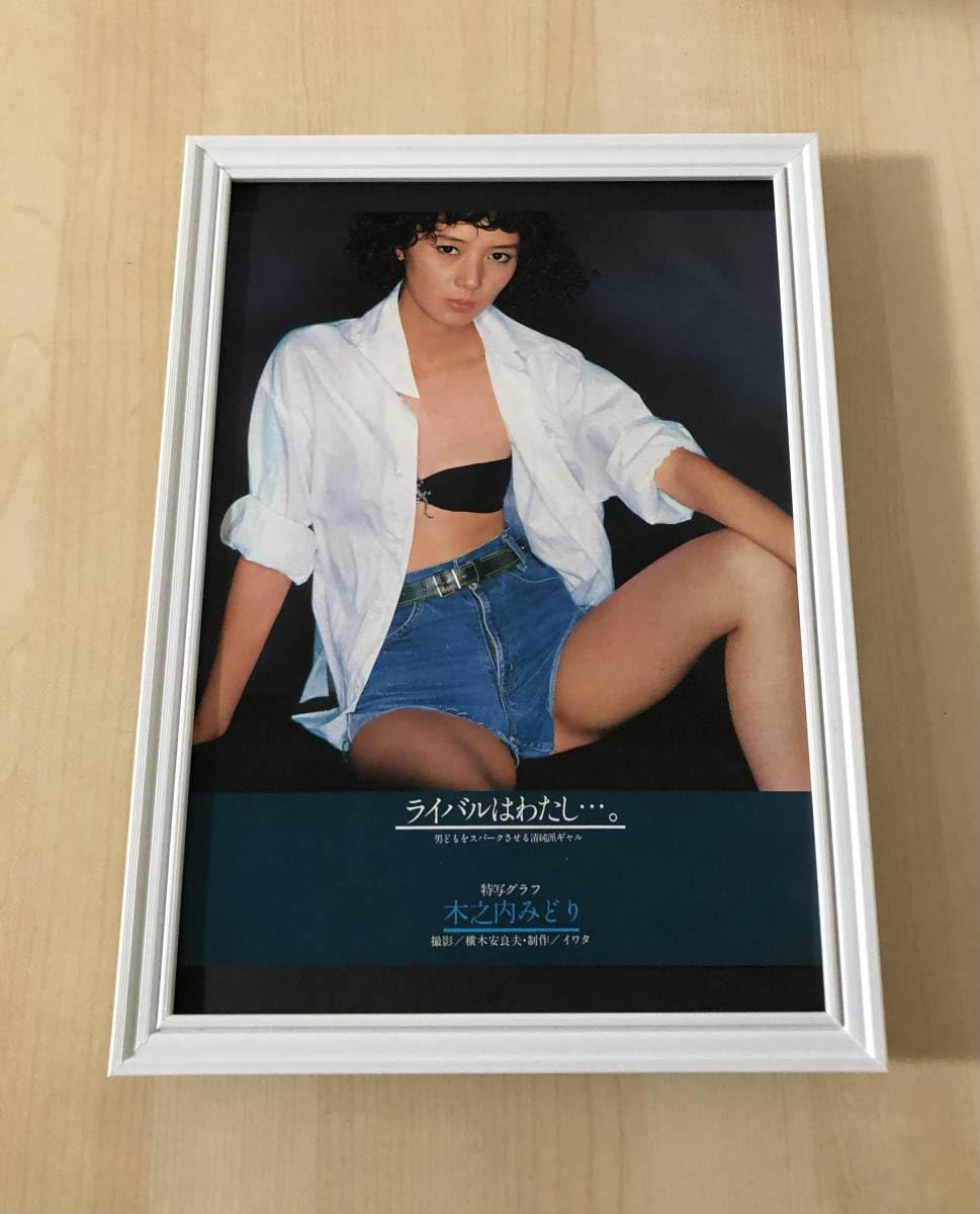 Amazon | 額装品 木之内みどり グラビア セクシー ビキニ 貴重写真 A4