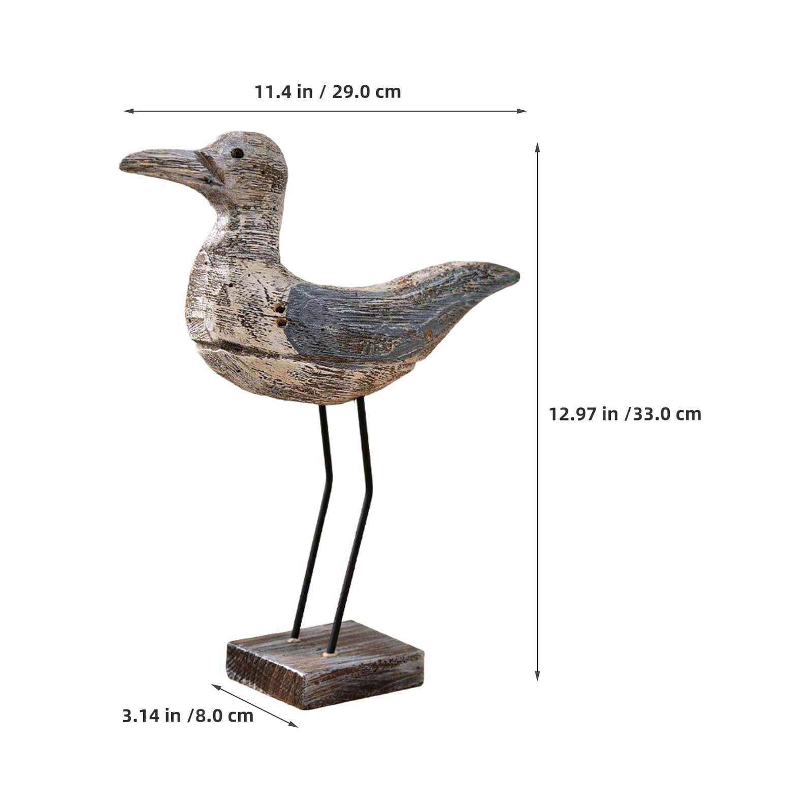 Mipcase Statuetta Marittimo in Legno e Ferro, Stile Vintage Costiero
