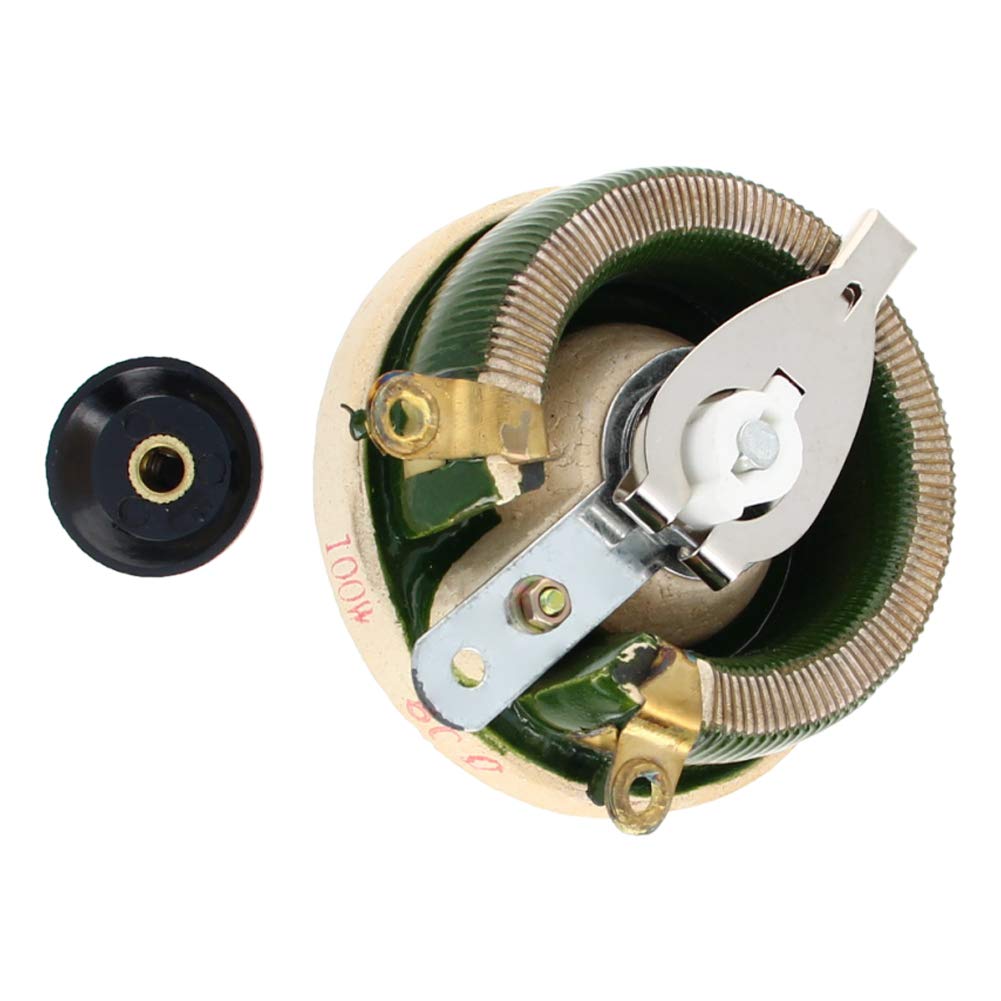 100W 50 Ohm Interruttore reostato Potenziometro a filo avvolto Resistore variabile con manopola 1 PZ