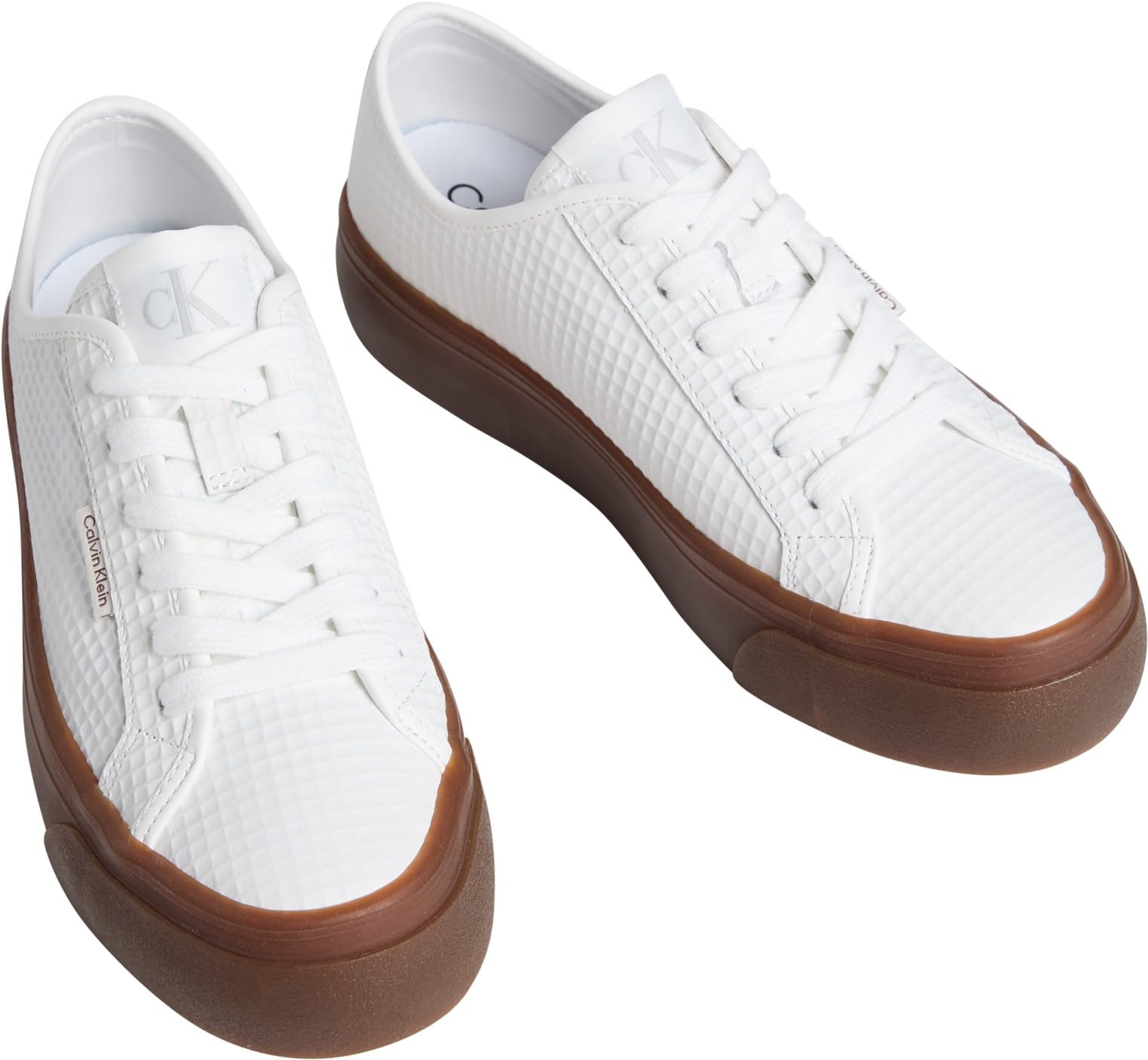 Calvin Klein Vulc Flatf Lace Up Text LTH Hw0hw02972 Parte Superior bajaMujer
