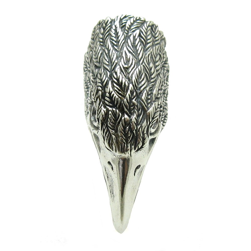Anillo de plata de ley sólido 925 Enorme águila R001558