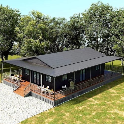 Prefab Tiny Homes for Sale Includes 2 Bedrooms and 1 Bathroom & Kitchen Portable Inside an Expandable Container House