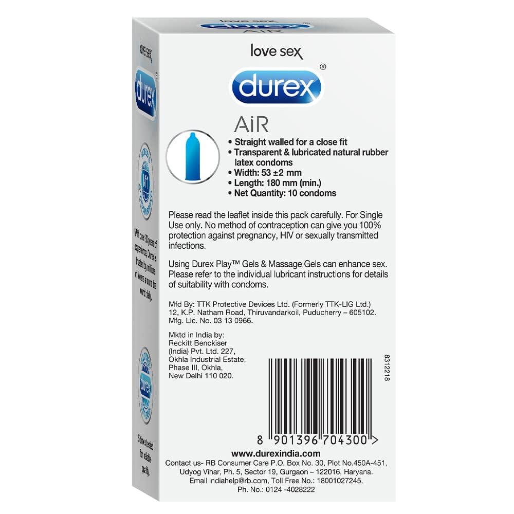 Durex Air - Pack of 10 Condoms