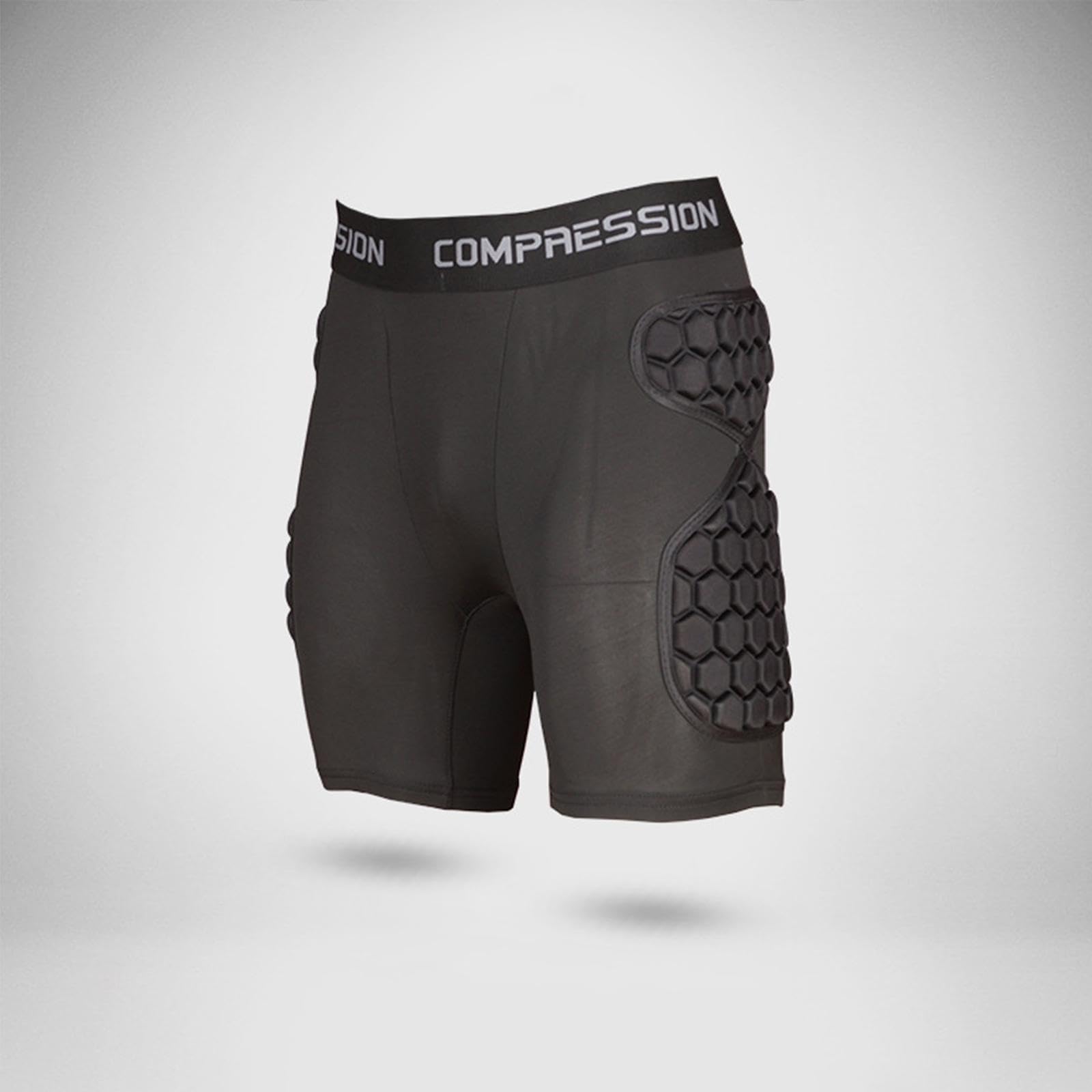 Perfeclan Pantalones Cortos de de fútbol con Acolchado de Espuma EVA para Todas Las Estaciones, Protector de Muslos