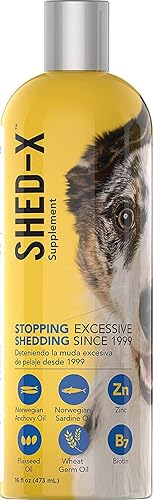 Miniatura 9 de Shed-X Suplemento diario líquido para perros 100 natural elimina el exceso de desprendimiento de perros con suplemento diario de ácidos grasos