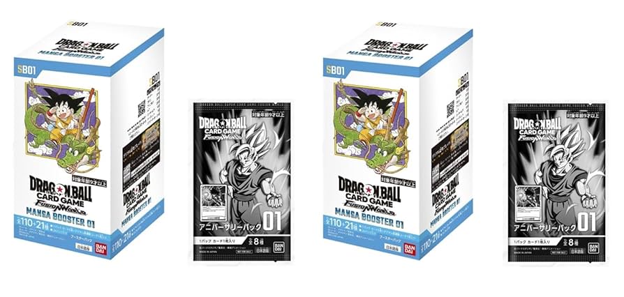マンガブースター MANGA BOOSTER 01 2BOX Amazon.co.jp: アニバーサリーパック(01)付き 2BOXセット