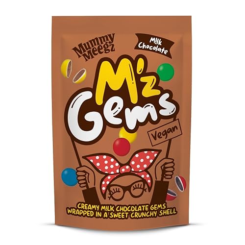Mummy Meegz M'z Gems - Vegan Creamy M!lk Chocolate Gems - 80g x 1