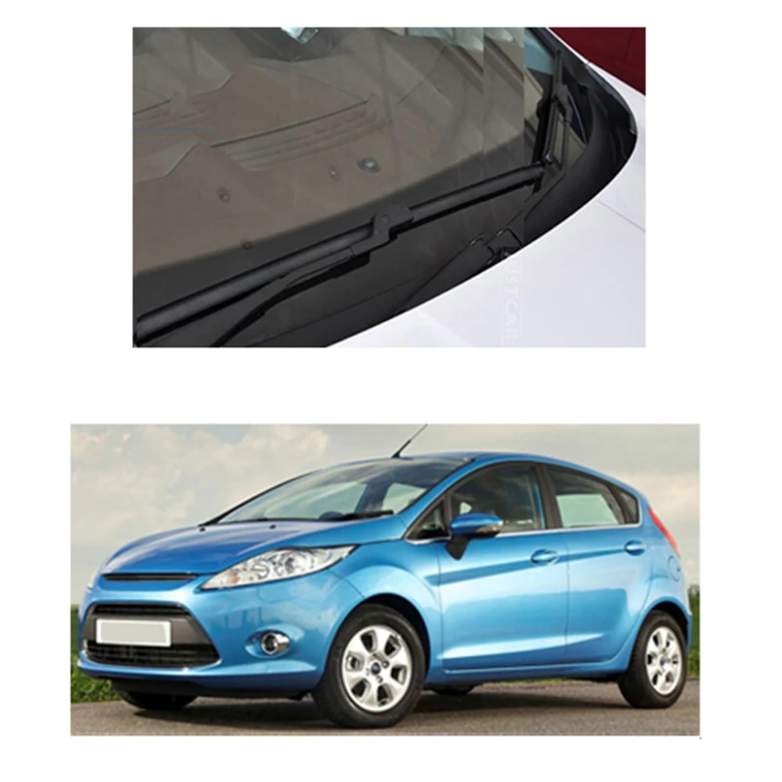 Kit Spazzole Tergicristallo Auto Per Ford Per Fiesta MK6 2008-2016 Tergicristallo parabrezza | Set di spazzole tergicristallo anteriori posteriori Accessori di aggiornamento 26 "15" 12 "