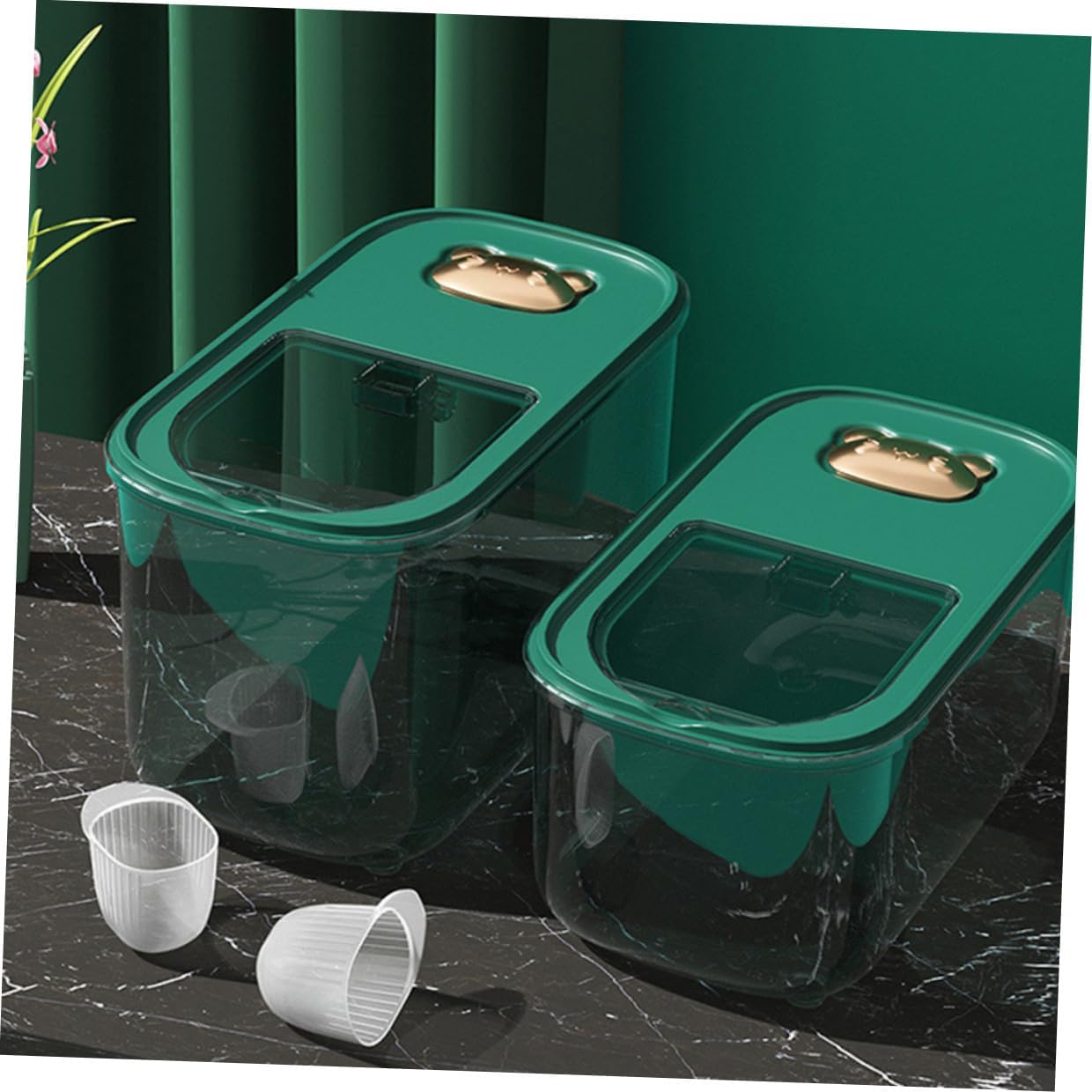 Multi-function Airtight Rice Storage Box 10lb Thickened Plastic Grain Container Moisture-proof Kitchen Pantry Food Storage Case