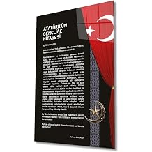 Atat rk' n Gen li e Hitabesi Cam Tablo Modern Ev Ofis Salon Hediyelik B y k Tablo Duvar Dekoru