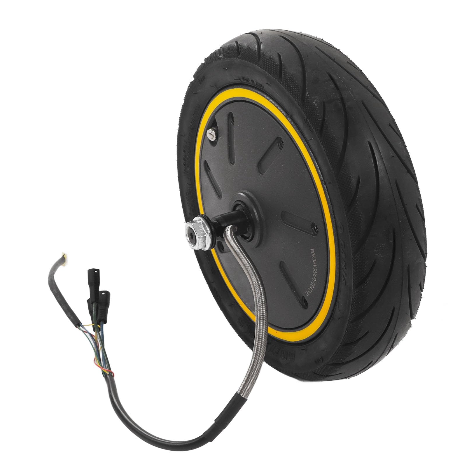 BuyWeek Roue de Moteur de Moyeu de Scooter Électrique pour Ninebot MAX G30, 48V 350W Moteur d'Entraînement de Roue Arrière de Trottinette Électrique