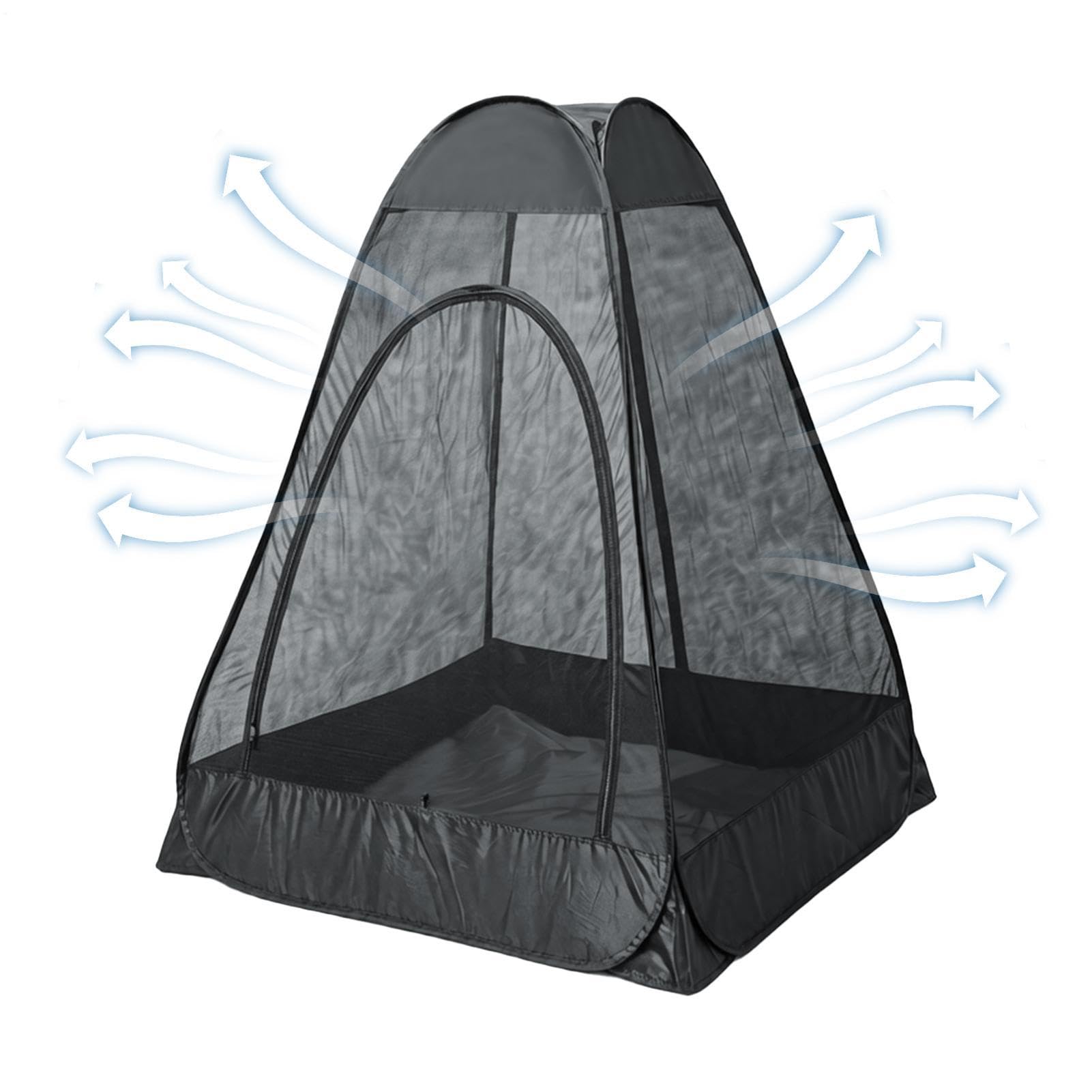 Pod Sportivo Rifugio Pop-Up in Rete Antimosche e Impermeabile | Parasole Da Pesca Leggero 119x119x150 Cm Per Outdoor Giardino Cortile Patio Campeggio Escursionismo Picnic Viaggio Baseball