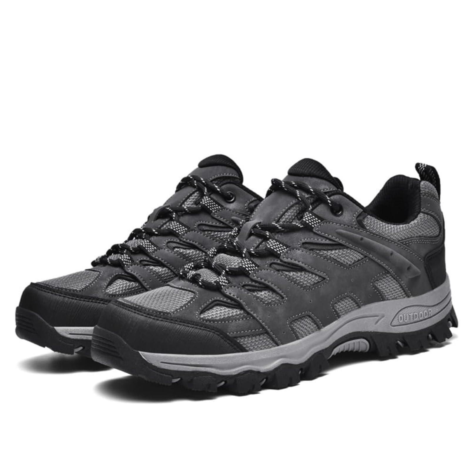 Mens Waterproof Hiking Shoes Lace-up Non-Slip Lightweight Sports Running Sneakers Outdoor…