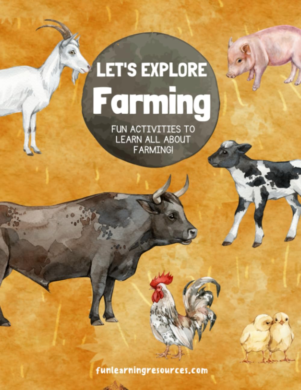 Let's Explore Farming: FUN LEARNING RESOURCES activity book colourful (Let's Explore Workbooks)