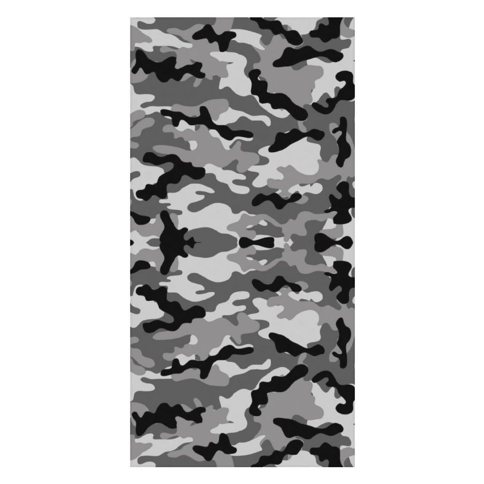 LWORZIIB Beach Towel, Grey Camouflage Bath Towel, Pool Towel Great for Gym Swimming 80 X 160cm
