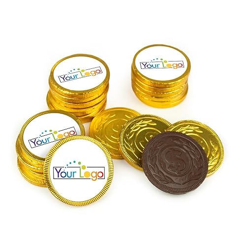 80ct Logo Candy Chocolate Coins with Company Logo Business Promotional