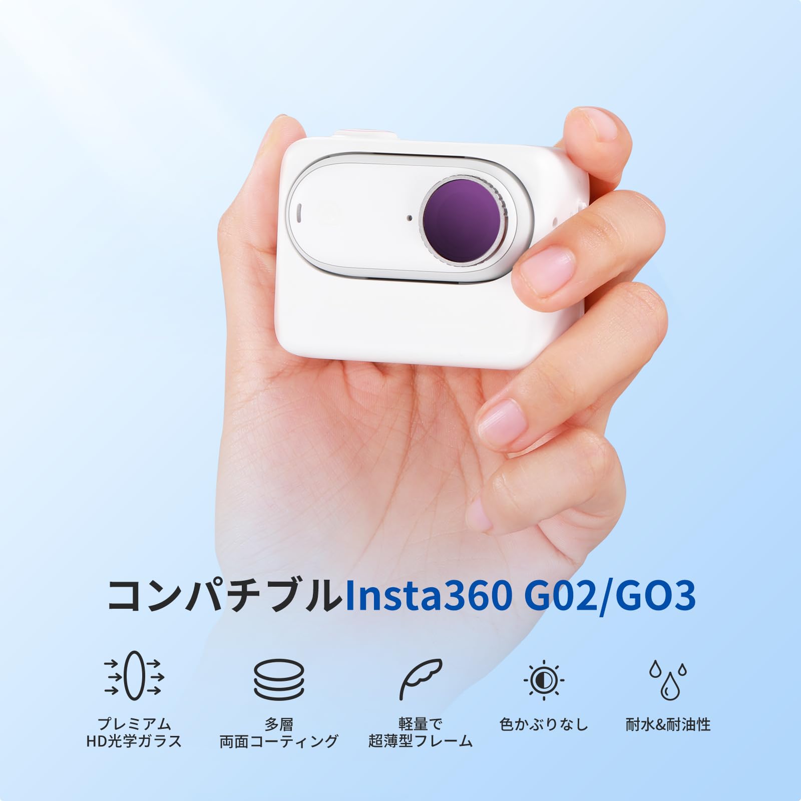 Amazon.co.jp: NEEWER NDフィルター Insta360 GO 2/GO 3に対応 4パック