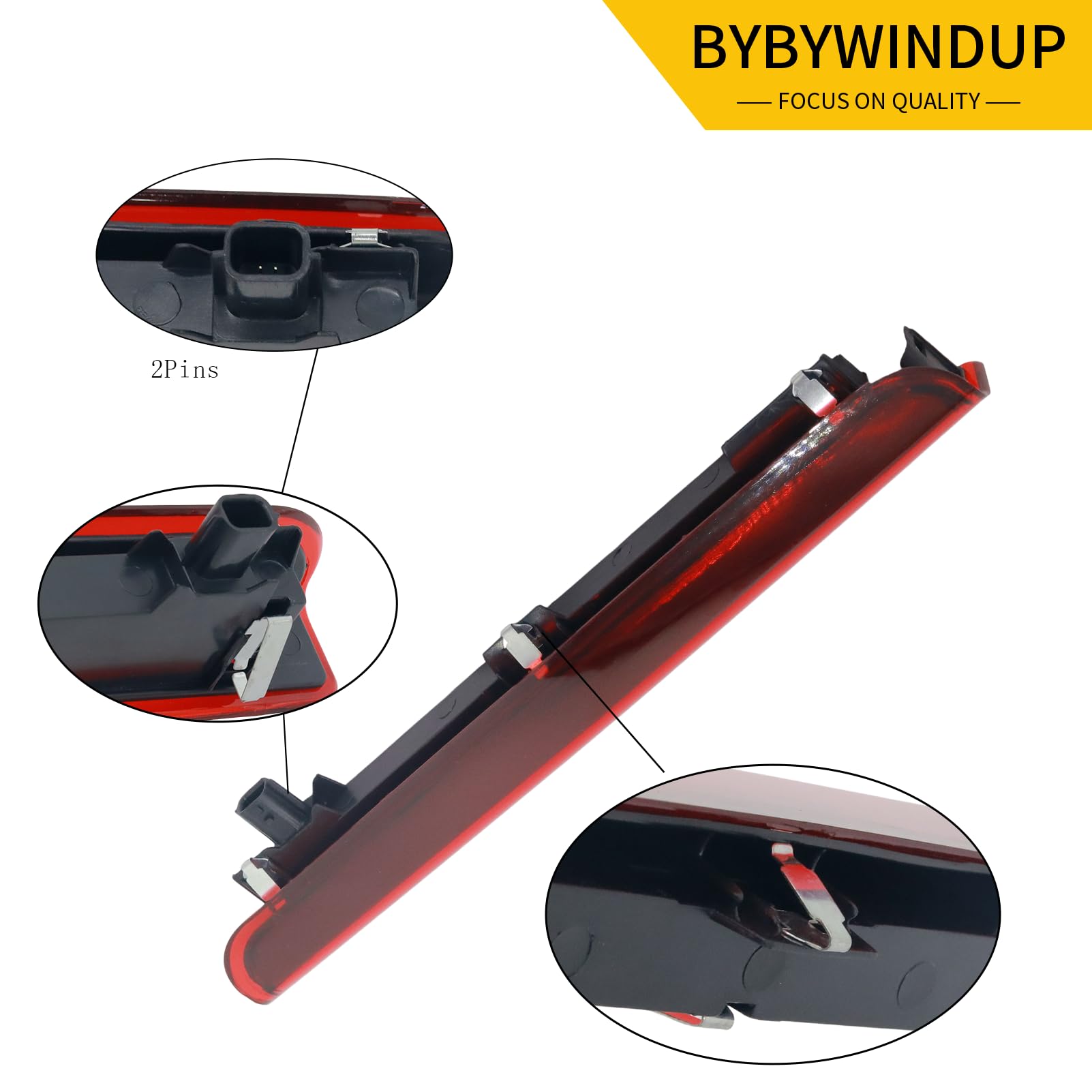 Tercera Luz Stop 3rd Luz de Freno Trasera de Alto Nivel 3ª Compatible con Renault Megane III 2008-2015 Sustituye a la Referencia 265900006R