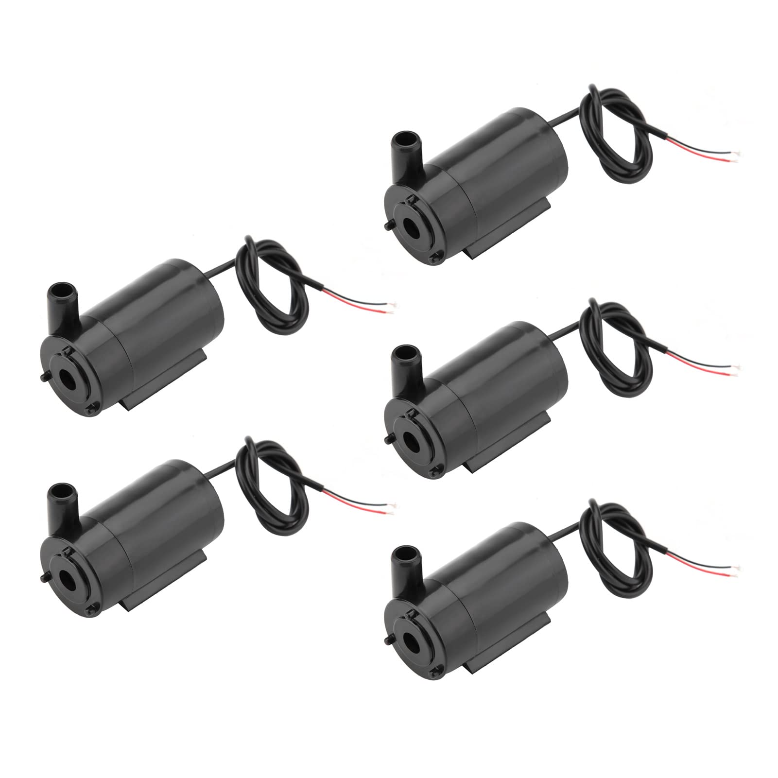 5 Szt. Mini Pompa Wodna, Mini Pumpe Aquarium USB Pumpe Pump Pompy Wodne DC 3V 5V Micro Zanurzeniowa Mini Pompa Wodna lub Fontanna do Akwarium, Mikrosilnik Pompy Pompy Wodne