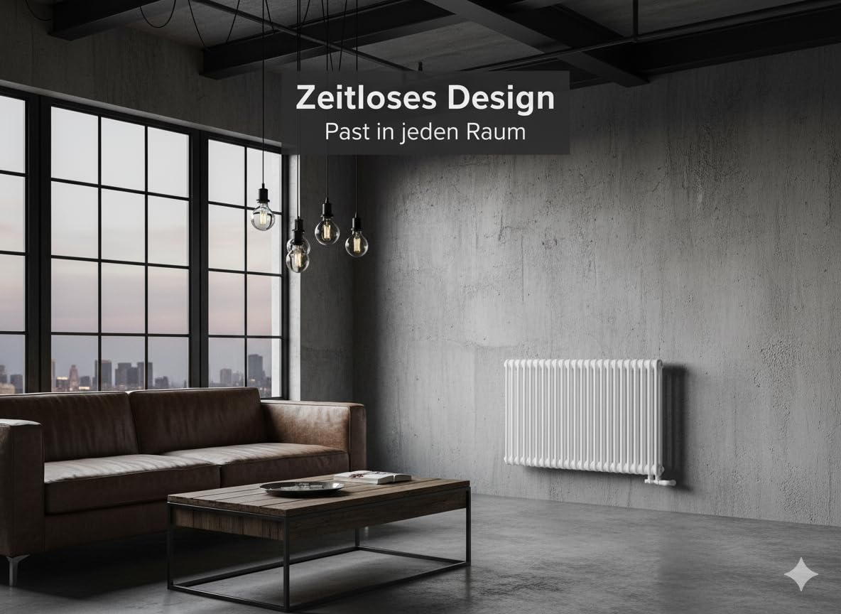 Grzejnik dekoracyjny LUXRAD Columnus 3-14Kolumn 60x65 cm ZDP biały 815W