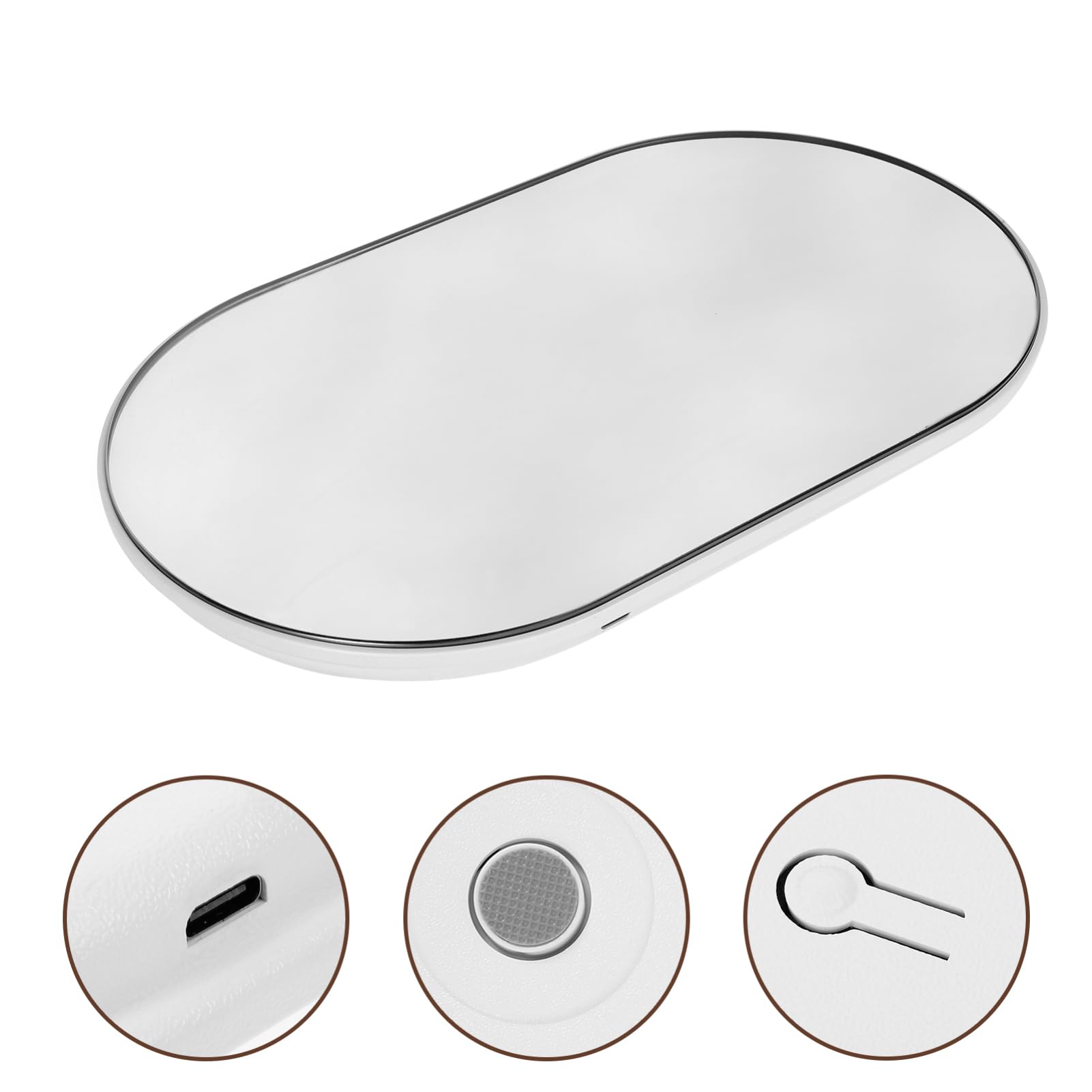 GANAZONO Báscula Digital Diseño Portátil y Elegante para Peso Corporal y Superficie de Vidrio Templado Pantalla Fácil de Leer para Uso en Salud y Fitness