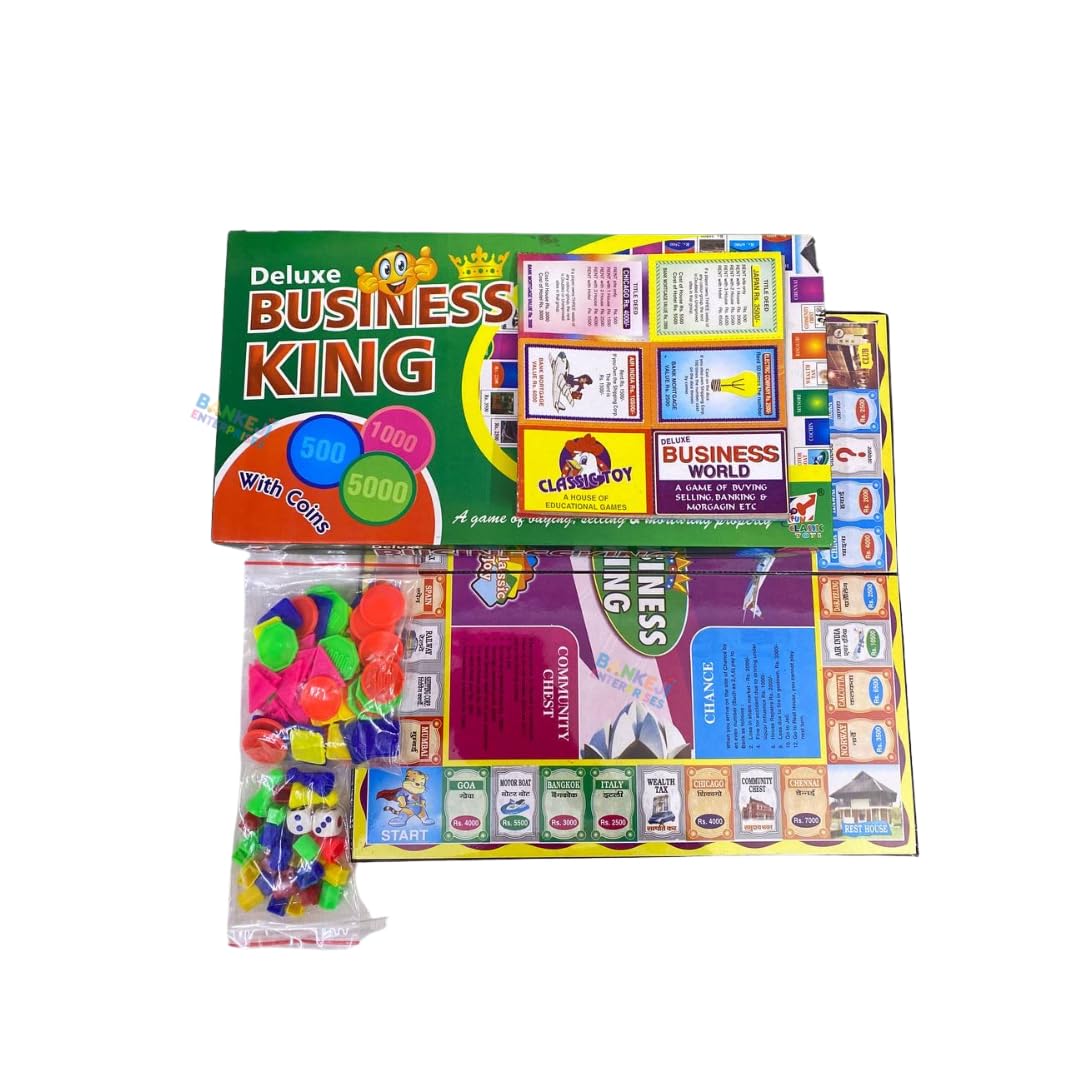Banke Ji Enterprises Plastic Deluxe Business King | Realistic Design | Indoor Outdoor Play | Interactive & Engaging | Safe & Durable | Fun Learning Toy for Boys & Girls