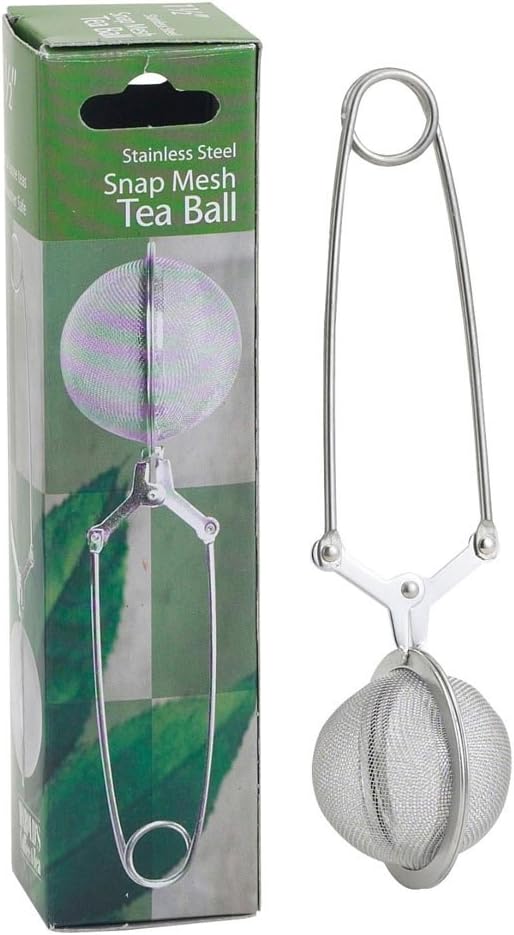Stainless Steel Spoon Tea Leaves Herb Mesh Ball Infuser Filter Squeeze Strainer