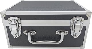 ROC Cases A012 Grey Protective Flight Case L250xW200xH125mm with Solid Foam Insert and Lid Foam, Safe Storage Toolbox