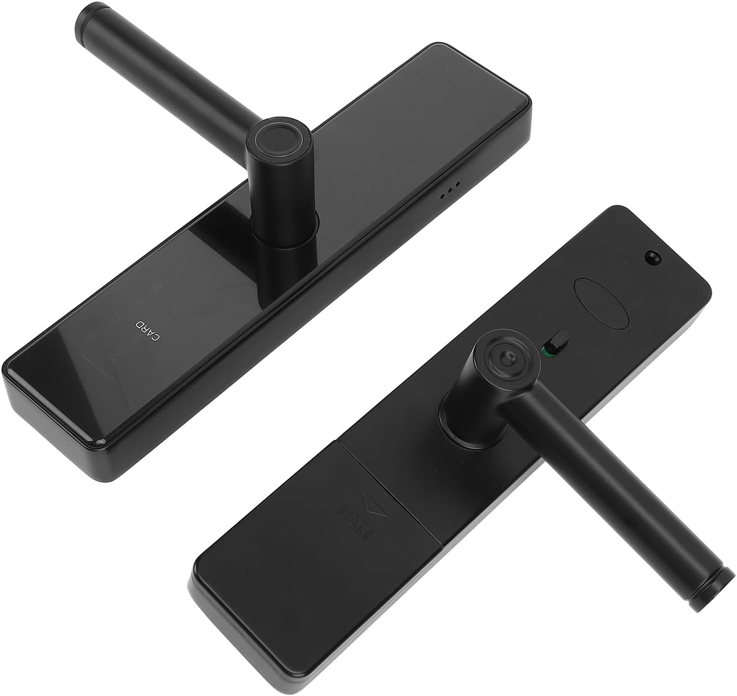 Bnineteenteam 指紋パスワード付きスマートドアエントリーロックデジタルキーレスエントリー、木製ドア用アルミニウム合金スマ