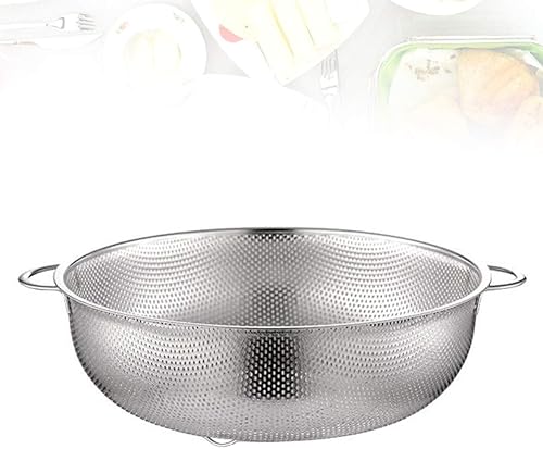 Miniatura 4 de DOITOOL Colador de metal para fregadero de acero inoxidable, colador de malla, cesta de lavado de frutas y verduras, cesta de drenaje para ensalada,