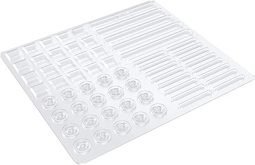 Miniatura 2 de Parachoques para puerta de gabinete, 122 almohadillas de goma suave transparente, tapones de gabinete autoadhesivos fuertes de múltiples formas