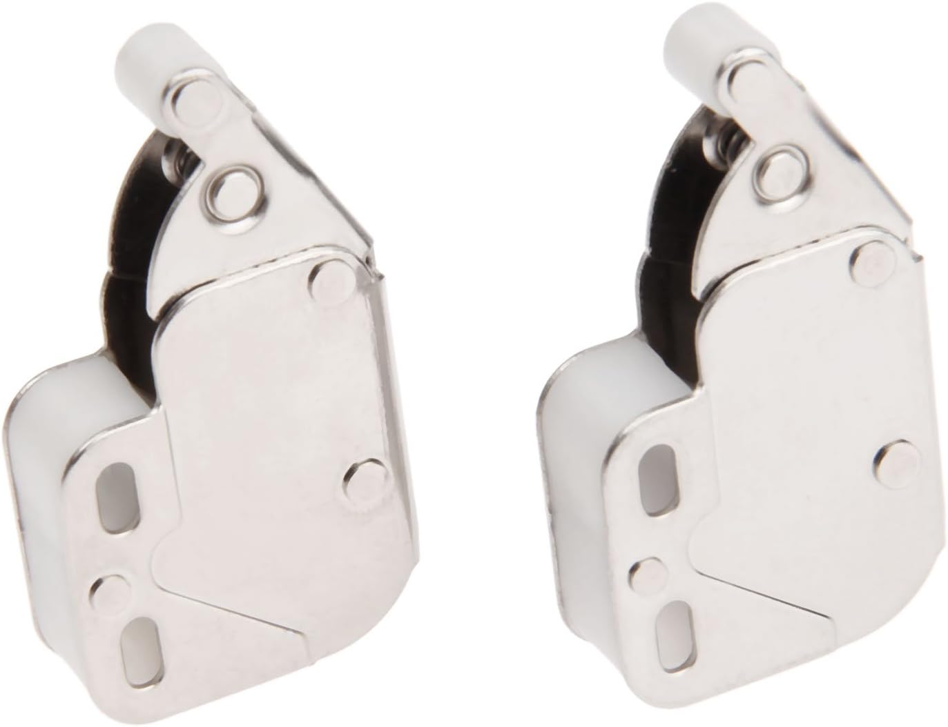 Mtsooning 10pcs Mini Latch Automatic Spring Catch Push to Open Loaded Push Touch Release Latch for Cupboard Cabinets Door Craft Slide Drilling