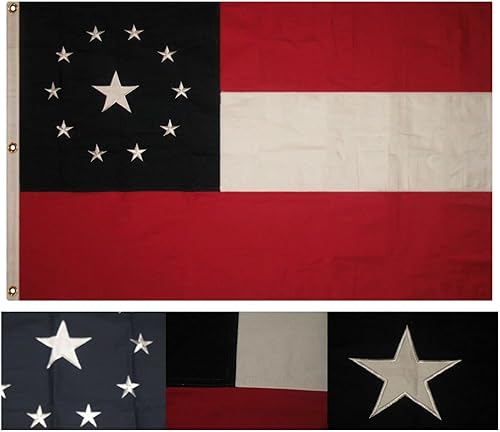 Premium 3x5 Embroidered Sewn 1st First 11 100% Cotton Flag 3'x5'