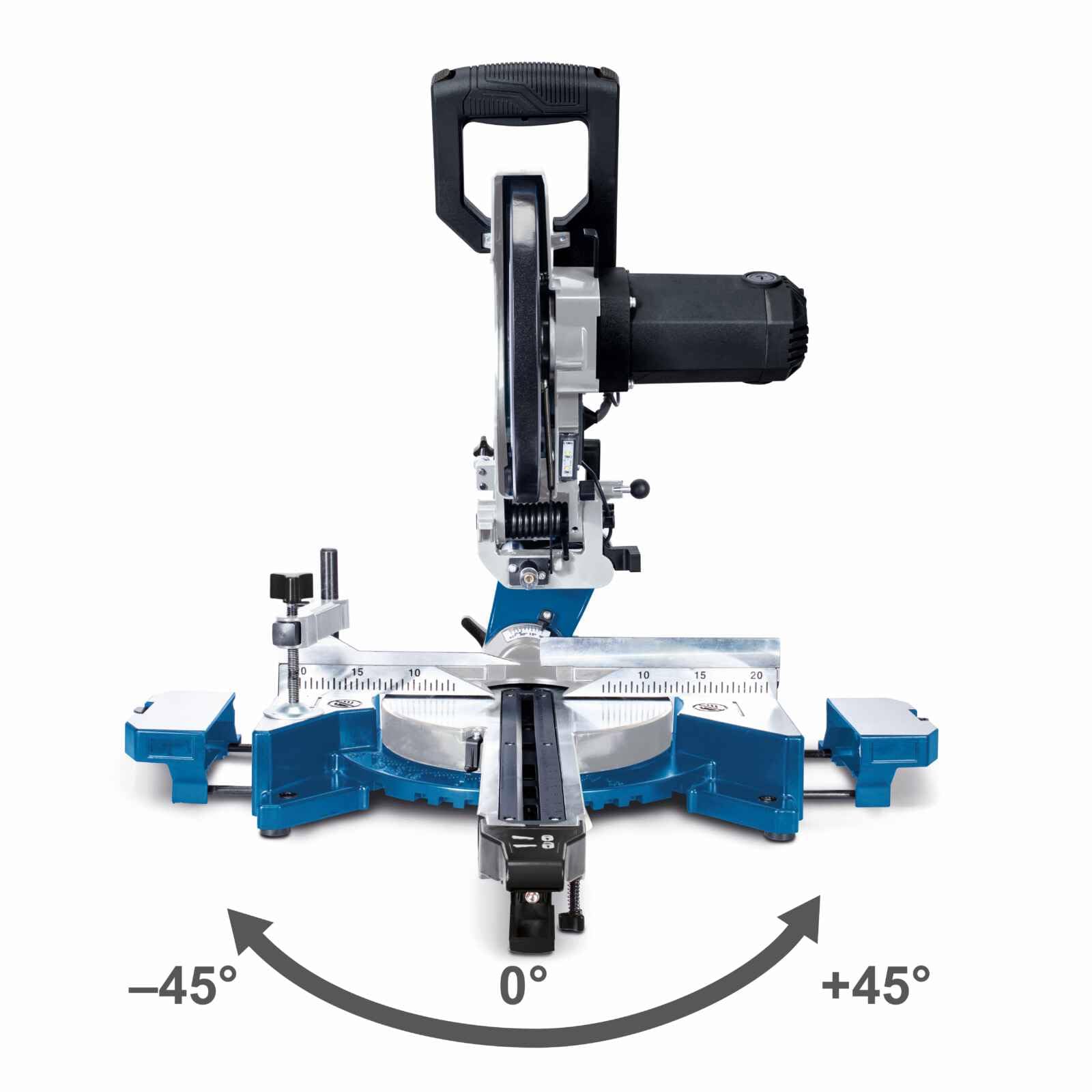 Scheppach Kappsäge HM110MP für Holz, Alu, Stahl, Kunststoff, Kupfer | 90mm Schnitthöhe | 340mm Schnittlänge | 2 Geschwindigkeiten | Ø254mm HW-Sägeblatt | Laser & Softstart | Kappzugsäge Gehrungssäge