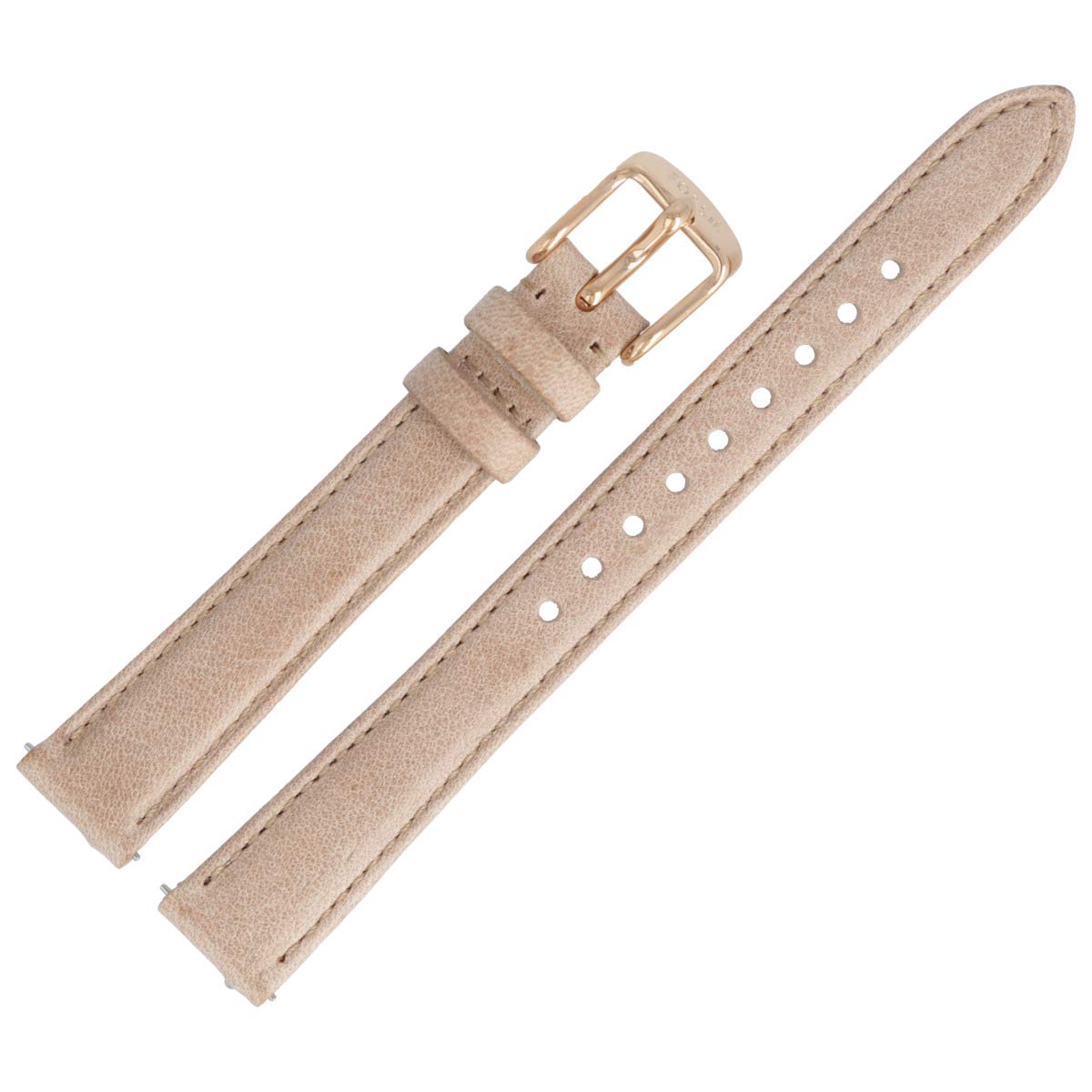 Fossil Uhrenarmband 14mm Leder Beige Rosegold - ES-3487 | LB-ES3487