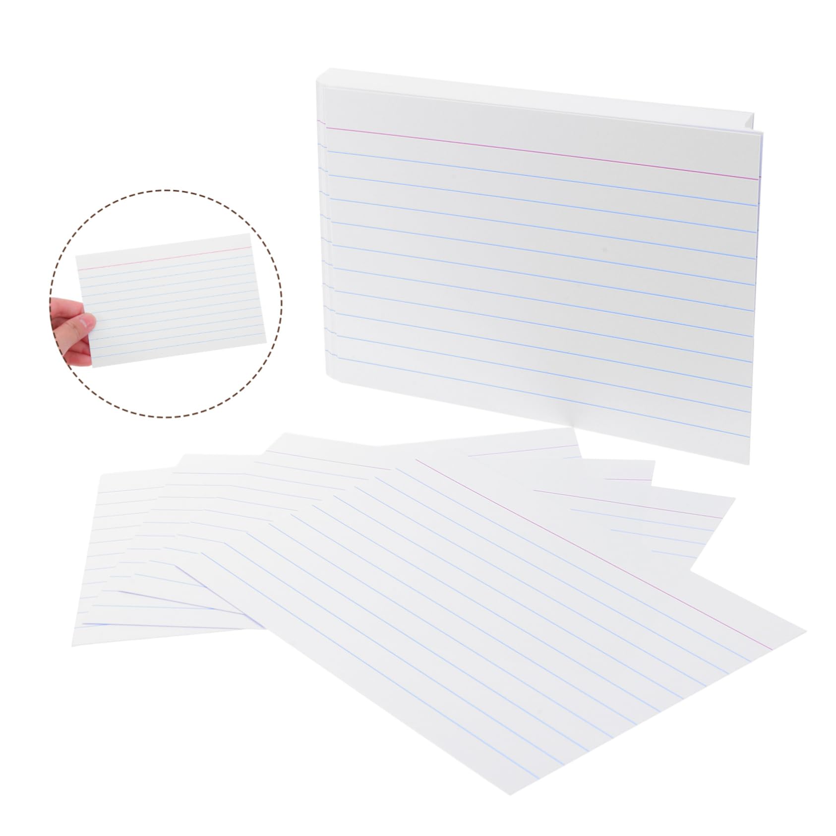 200 Stück Horizontale Notizkarten aus Papier Stabile Liniert Karteikarten als Abschluss Geschenk für Büro und Öffentliche Reden