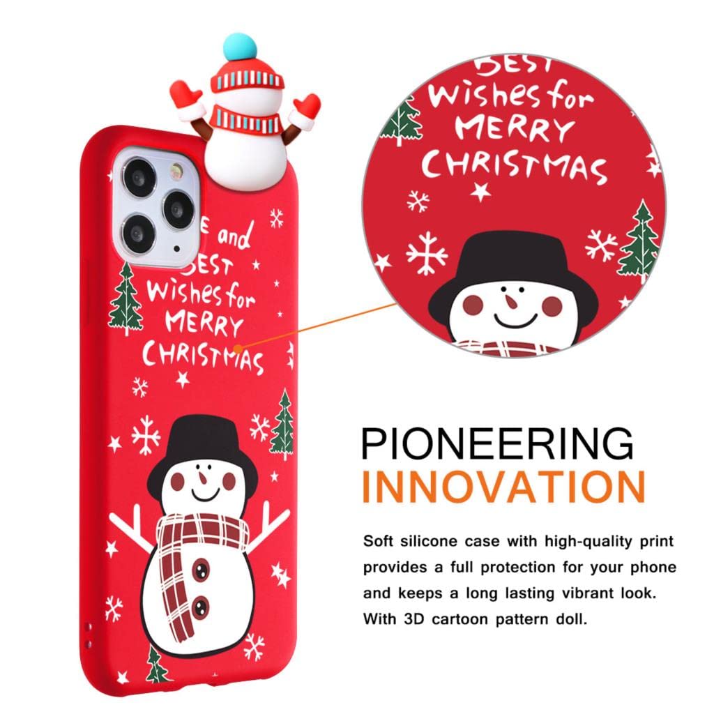 Cover Yoedge Per Xiaomi Redmi Note 8 Pro – Natale Con Orso Polare – Silicone TPU Trasparente – Stampa 3D – Antiurto - 2
