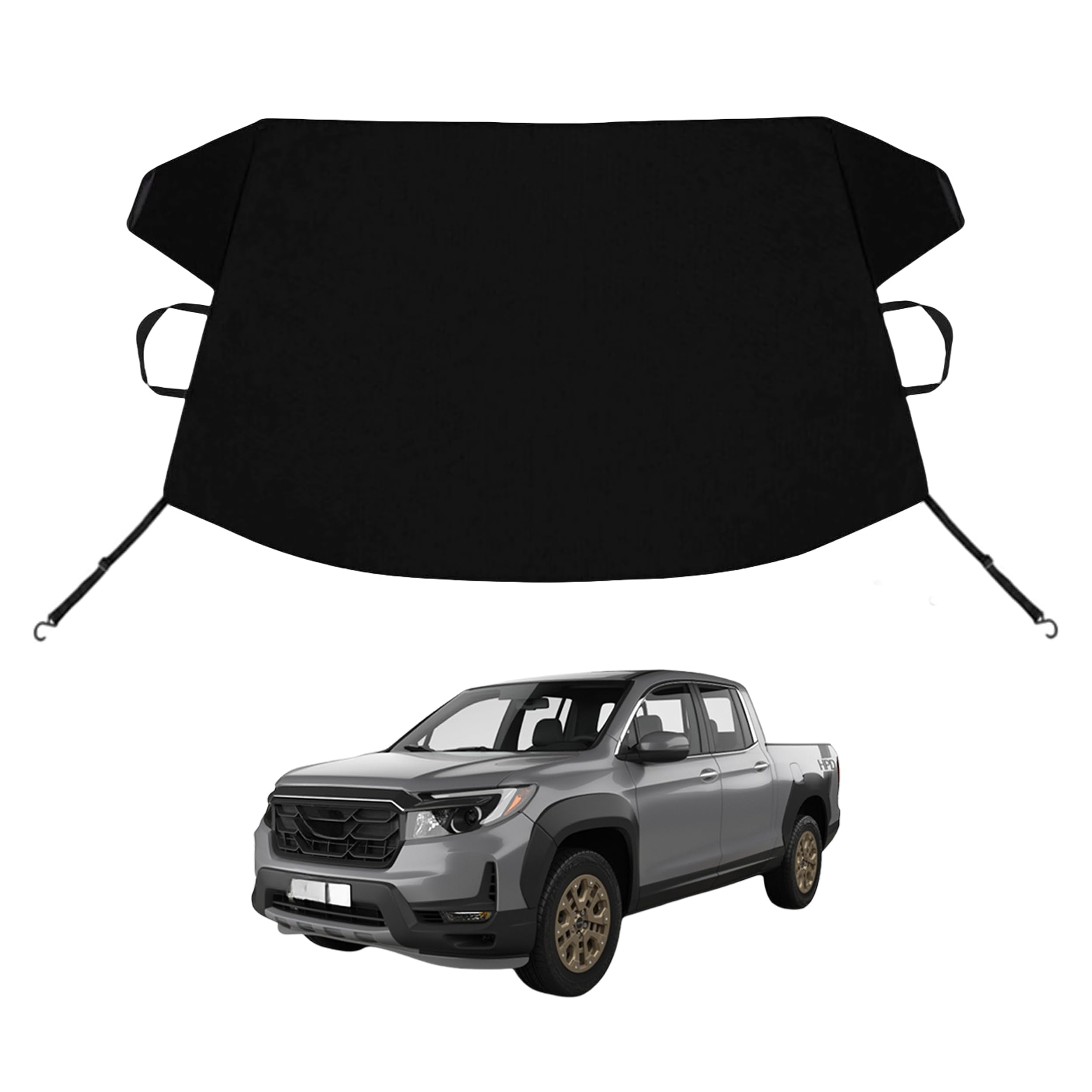 Ridgeline Custom Windshield Cover for Ice and Snow for Hon-da Ridgeline Windshield Snow Cover 600D Shade Blocks Winter Frost Hail Protector Car Accessories