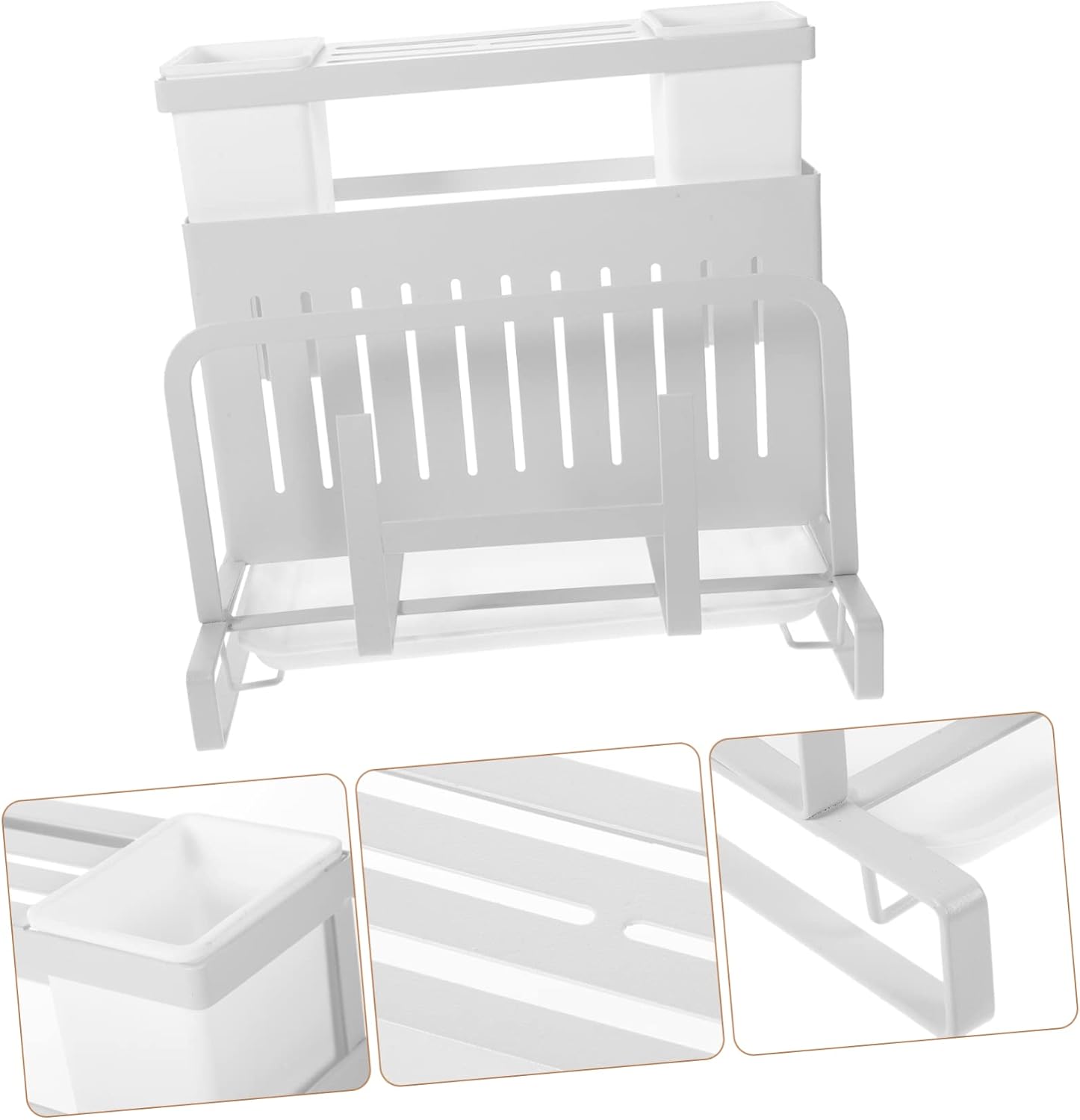 Cabilock Kitchen Cutter Holder Multifunctional Storage Rack for Cutlery Scissors and Utensils Versatile Kitchen Organizer with Smooth Edges for Faster Drying and Prevention